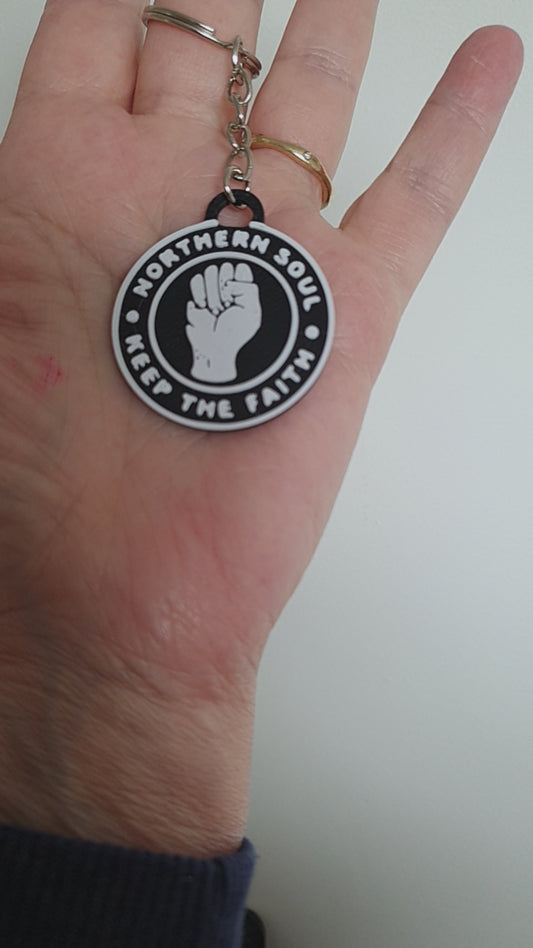Northern Soul Keyring: Keep the Faith