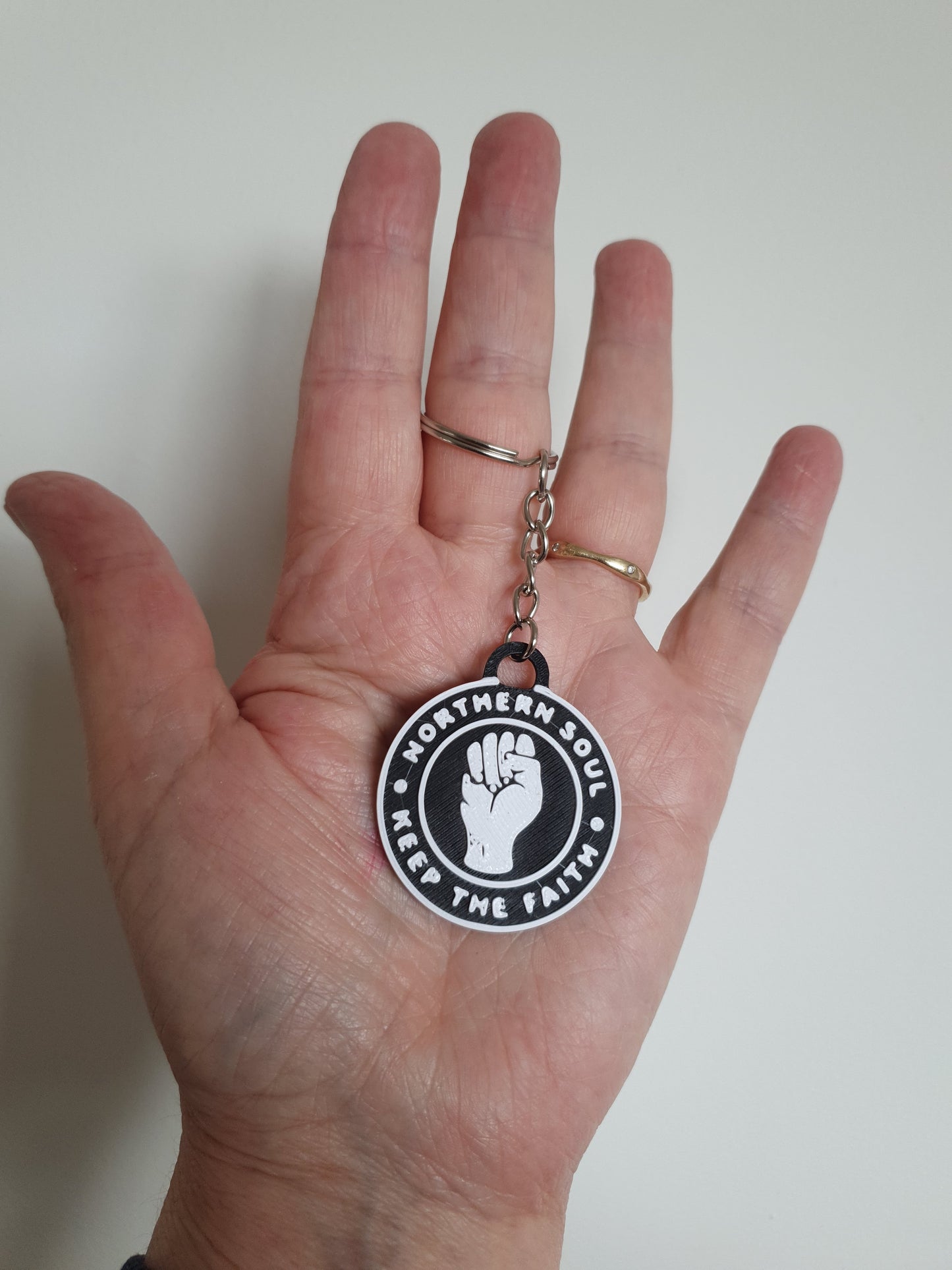 Northern Soul Keyring: Keep the Faith