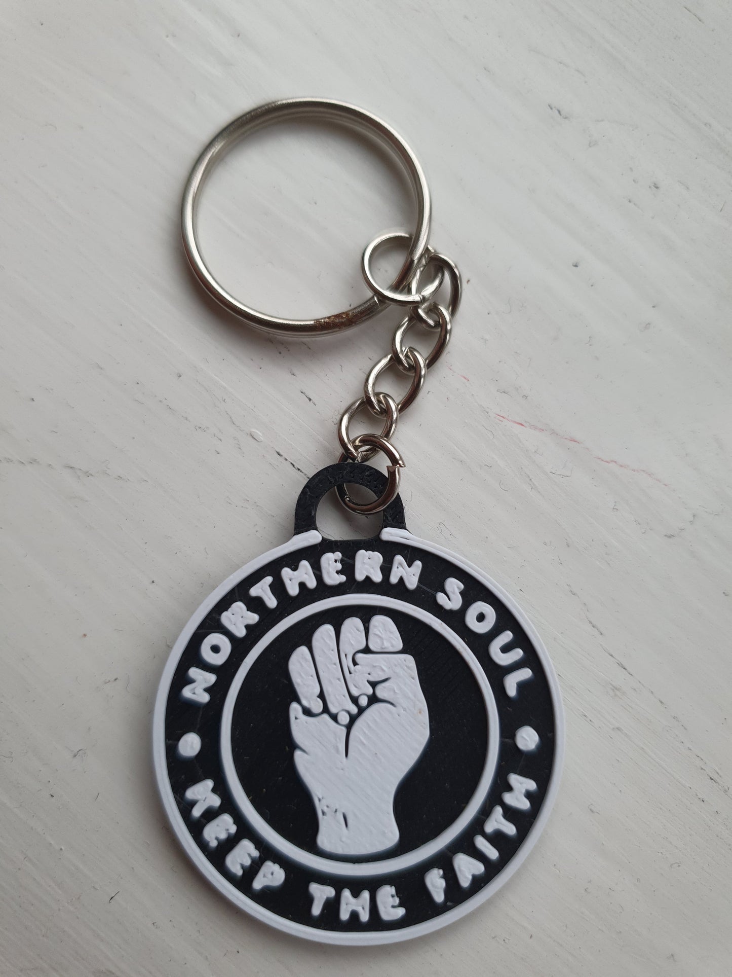 Northern Soul Keyring: Keep the Faith