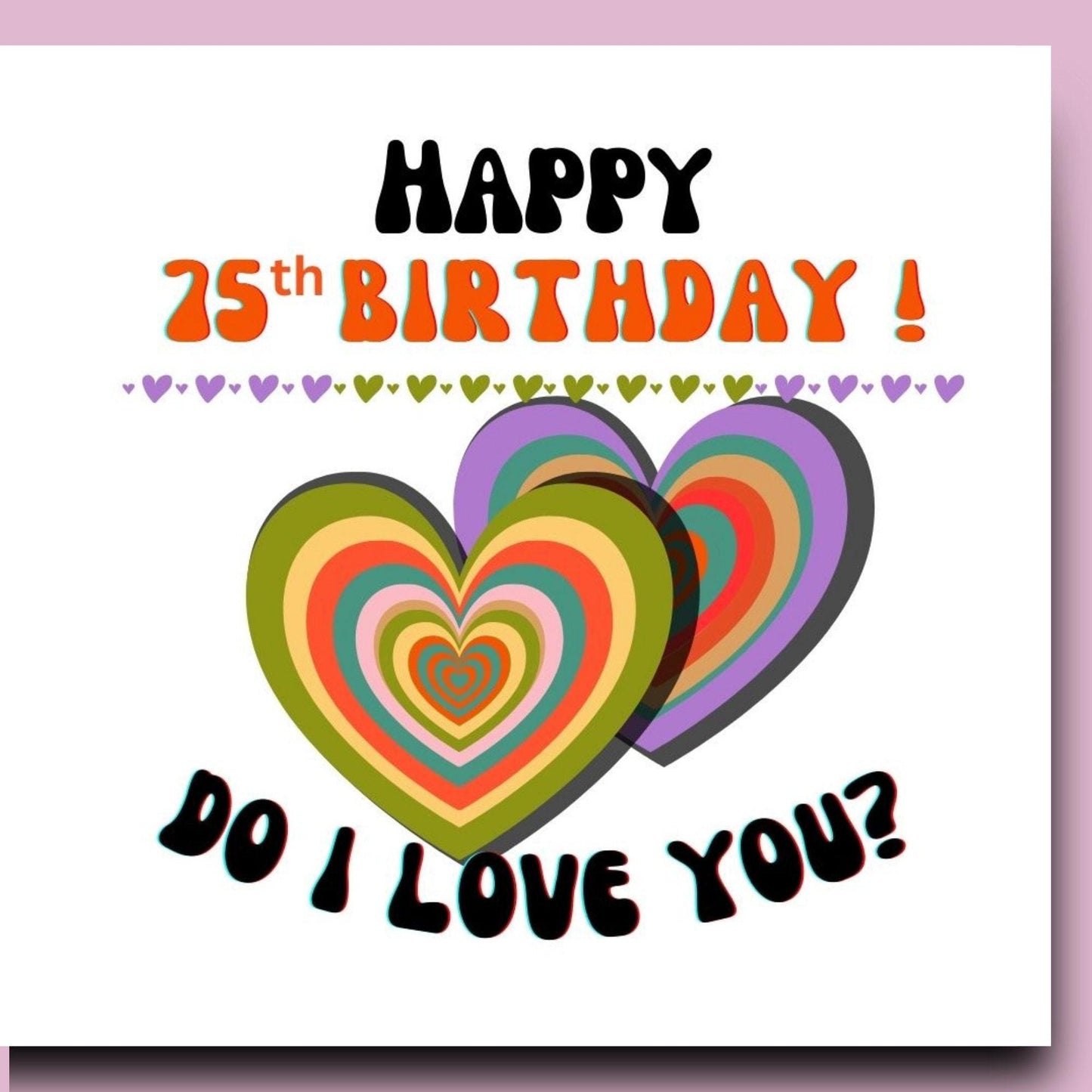 Northern Soul Birthday Card: 70s Style, 'Do I Love You' 65th 70th 65th