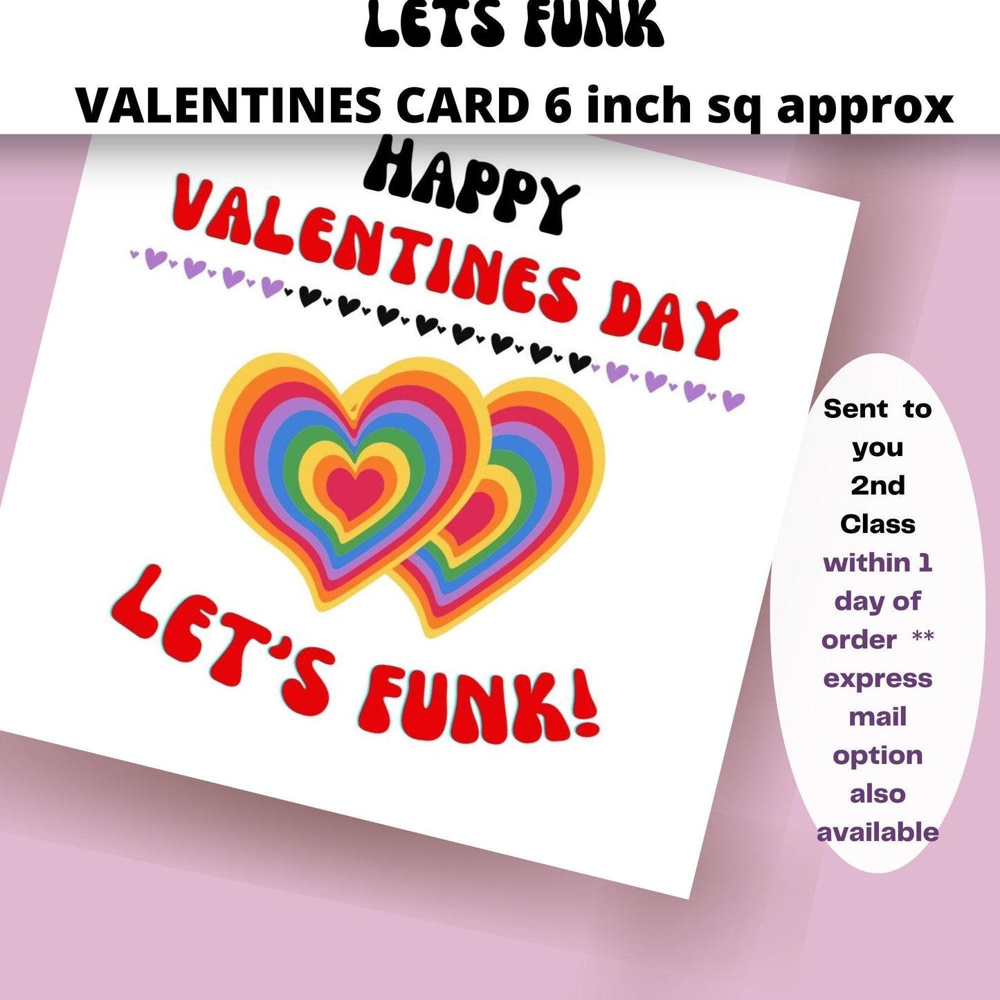 Funky Soul Valentines Day Card: Music Fan Gift (15cm)