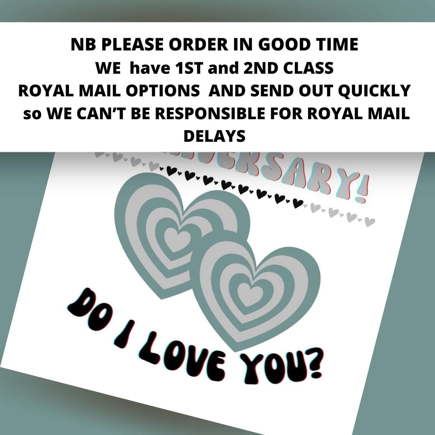 Northern Soul Anniversary Card: 'Do I Love You' Design in silver colour