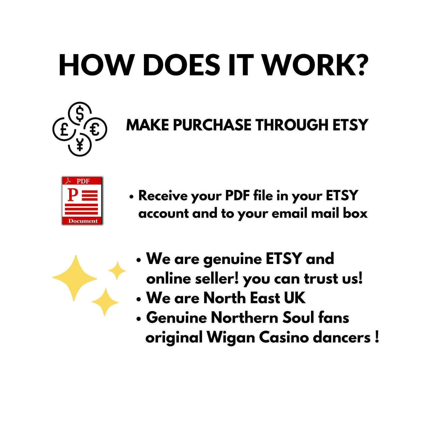 Northern Soul Quiz: Fun Party Game (PDF Download)no knowledge needed suitable all ages.