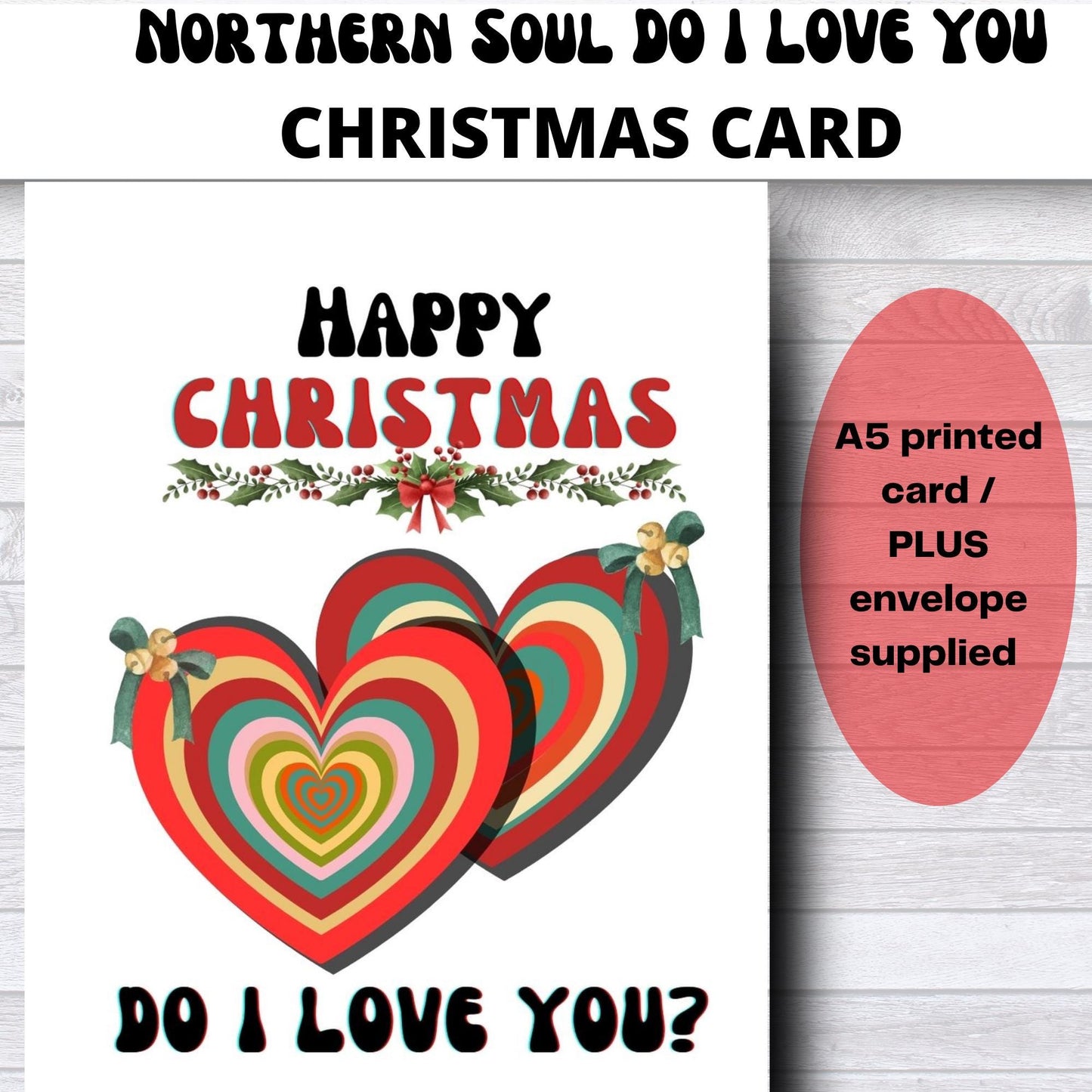 Northern Soul Christmas Card: Retro Soul Dance Fan