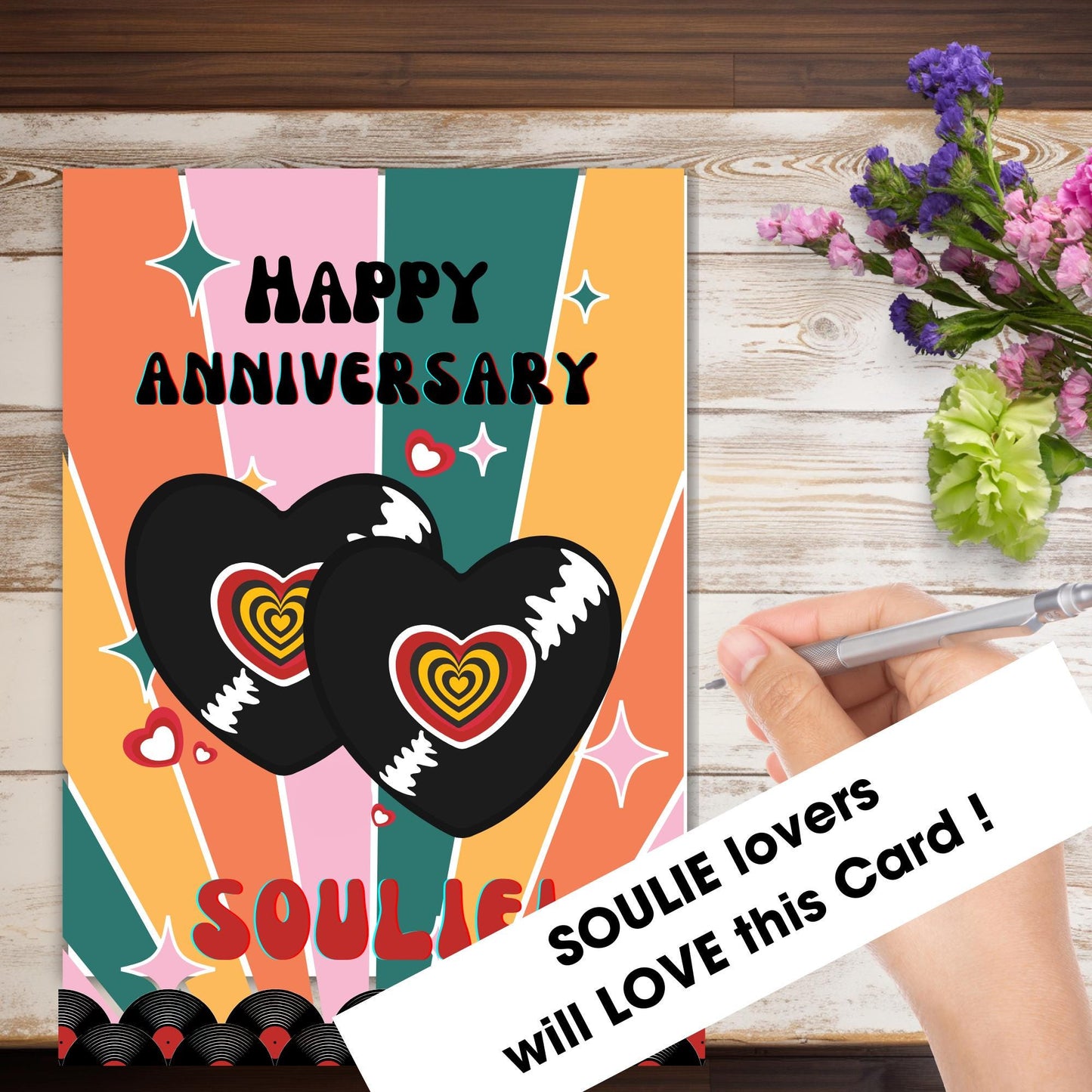 Northern Soul Anniversary Card: Retro Music Fan Gift (A5)