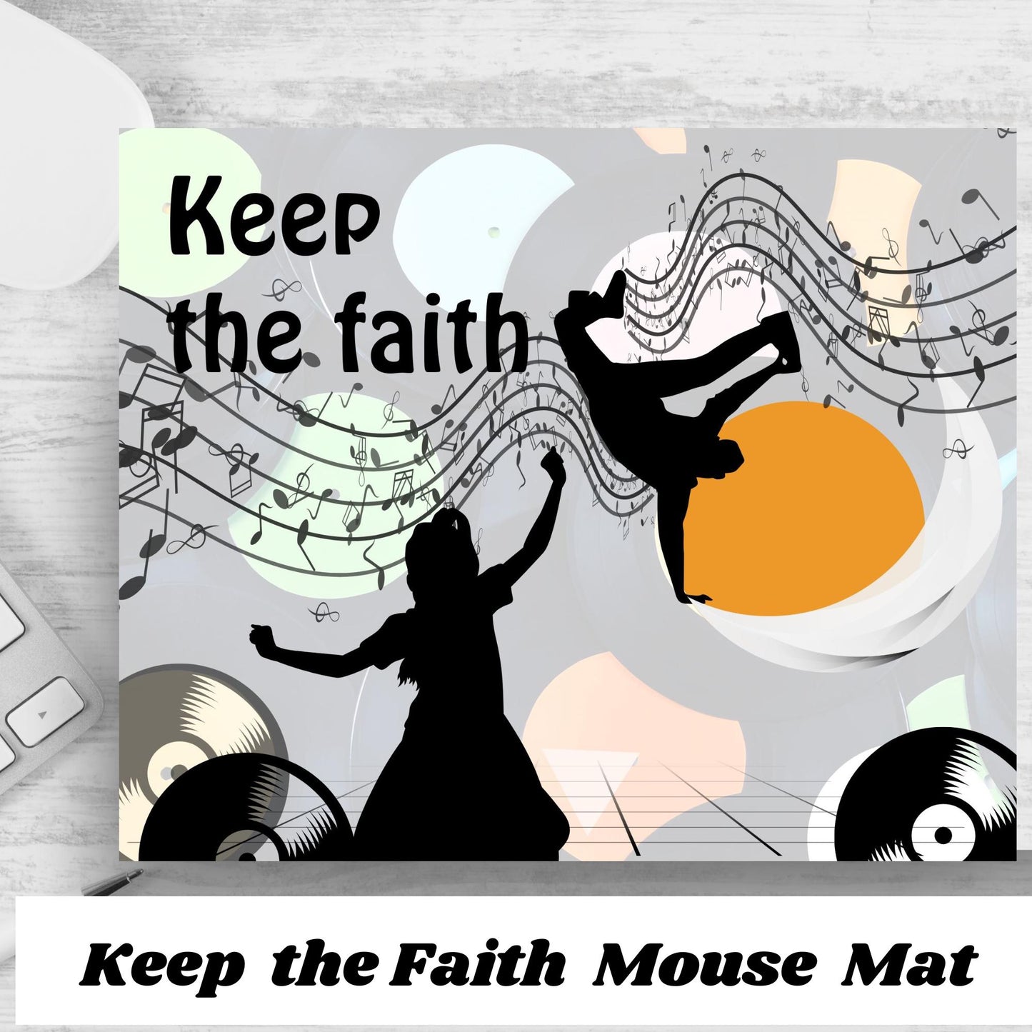 Northern soul gift mouse mat gift for northern soul fan mouse pad . Keep the faith gift for valentines day or birthday gift for him or her