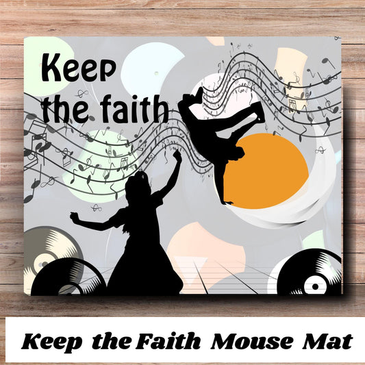 Northern soul gift mouse mat gift for northern soul fan mouse pad . Keep the faith gift for valentines day or birthday gift for him or her