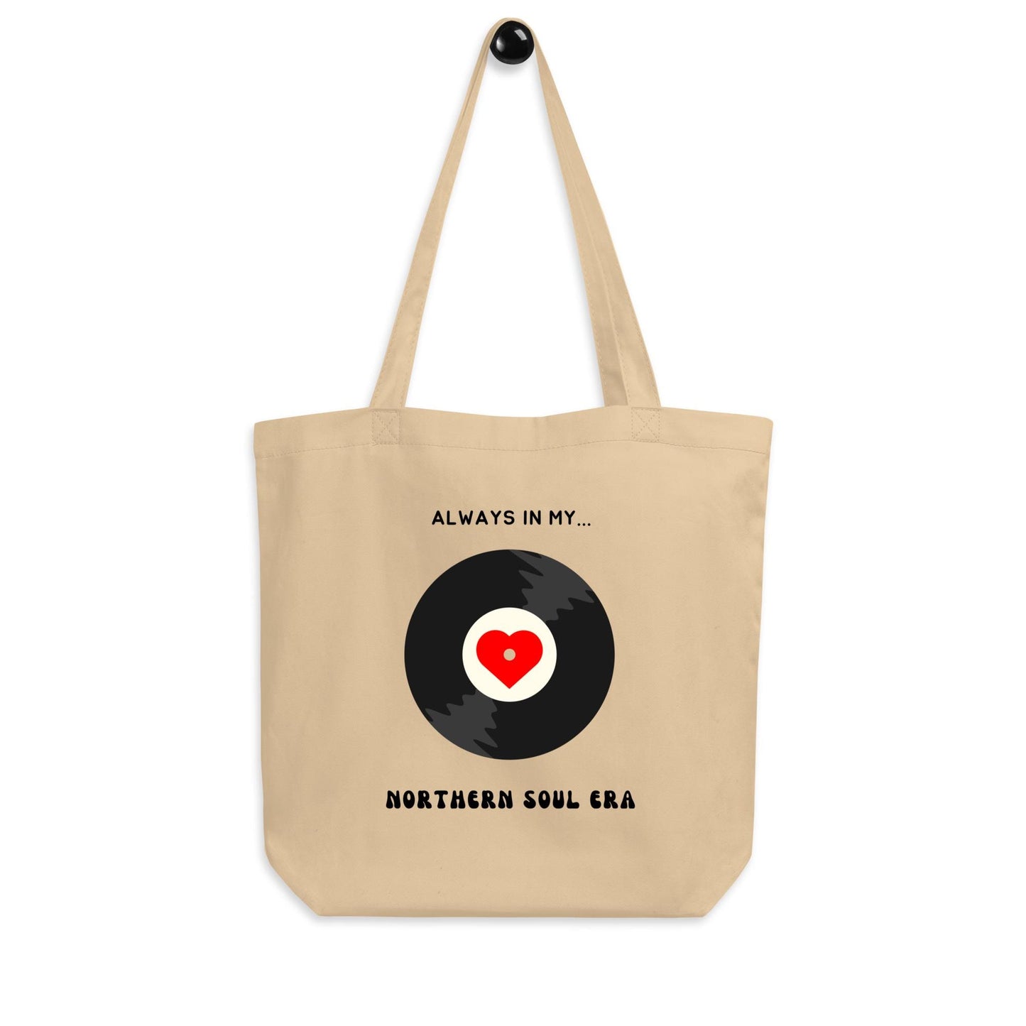 Northern Soul Era Eco Tote Bag: Organic Cotton Record Bag