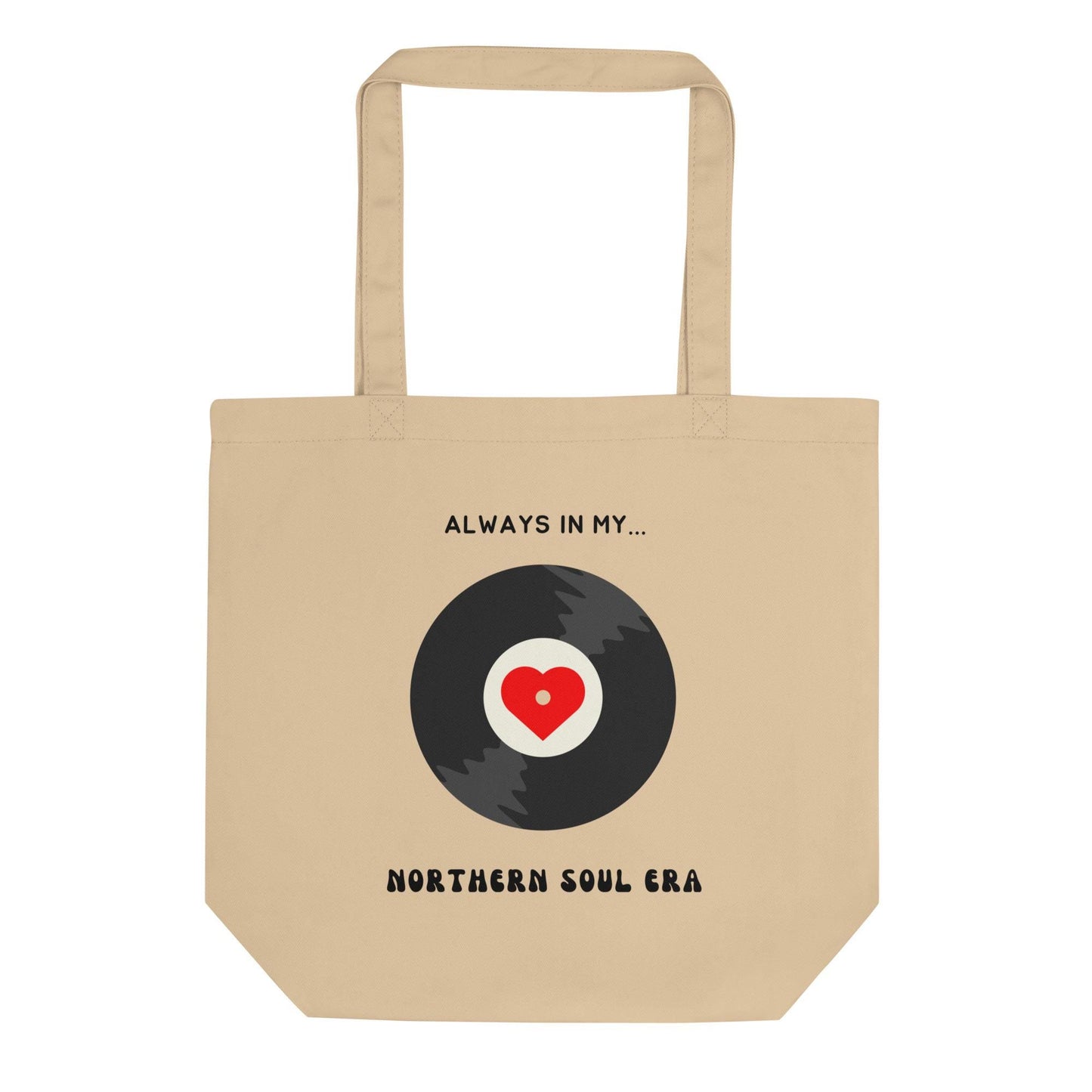 Northern Soul Era Eco Tote Bag: Organic Cotton Record Bag