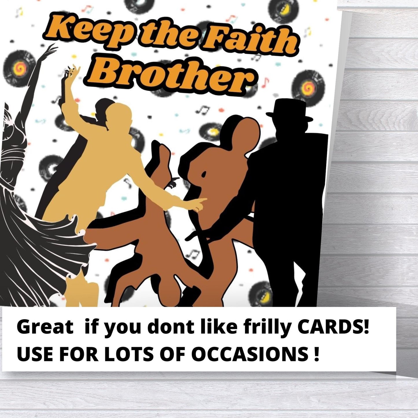 Northern Soul Keep the Faith Birthday Card: Brother
