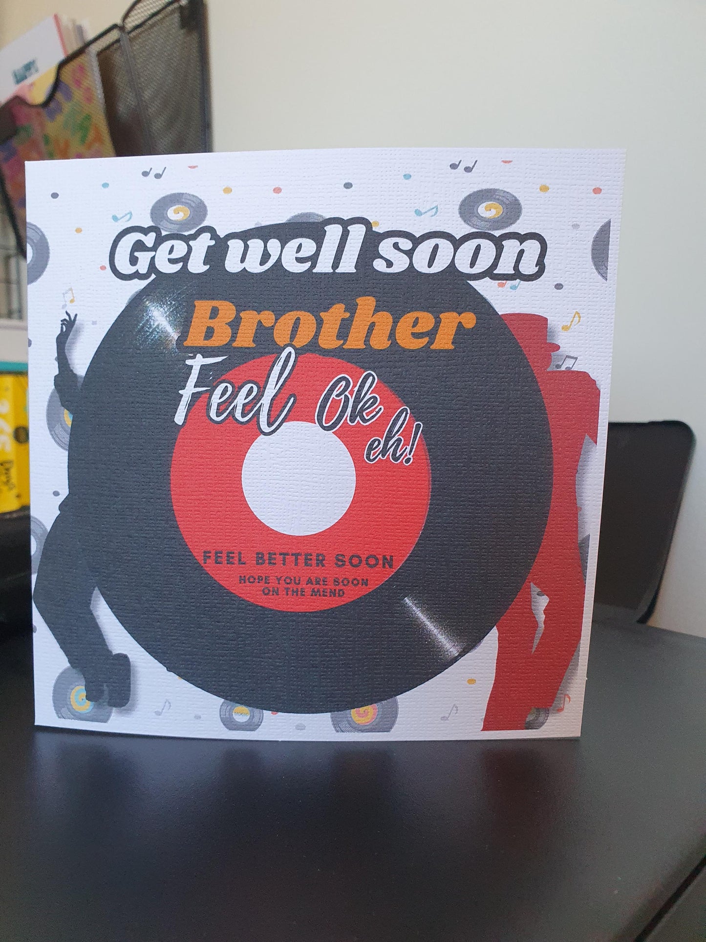 Northern Soul Get Well Card for Brother: Feel Better Soon