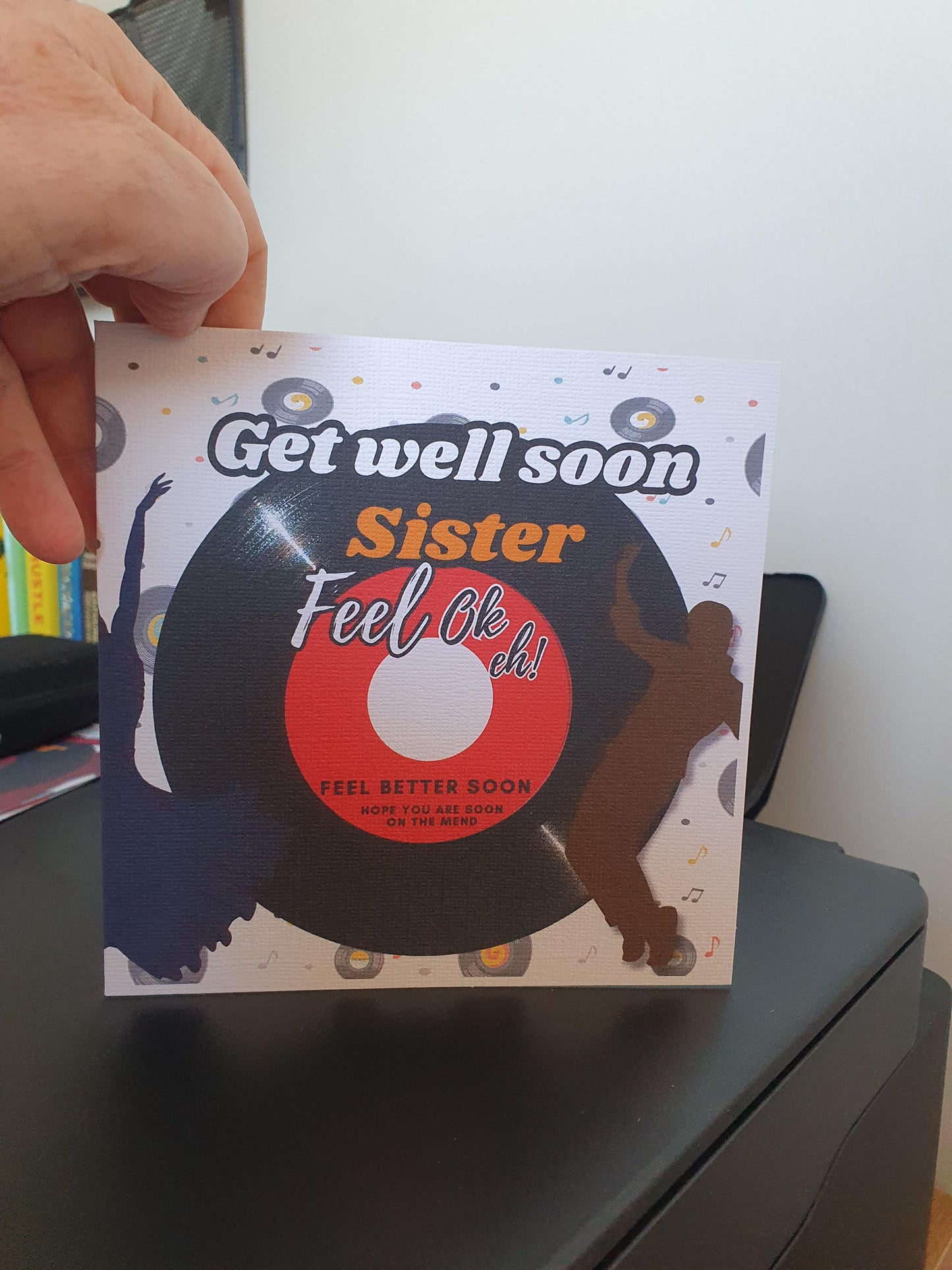 Northern Soul Sister Get Well Card: Feel Better Soon