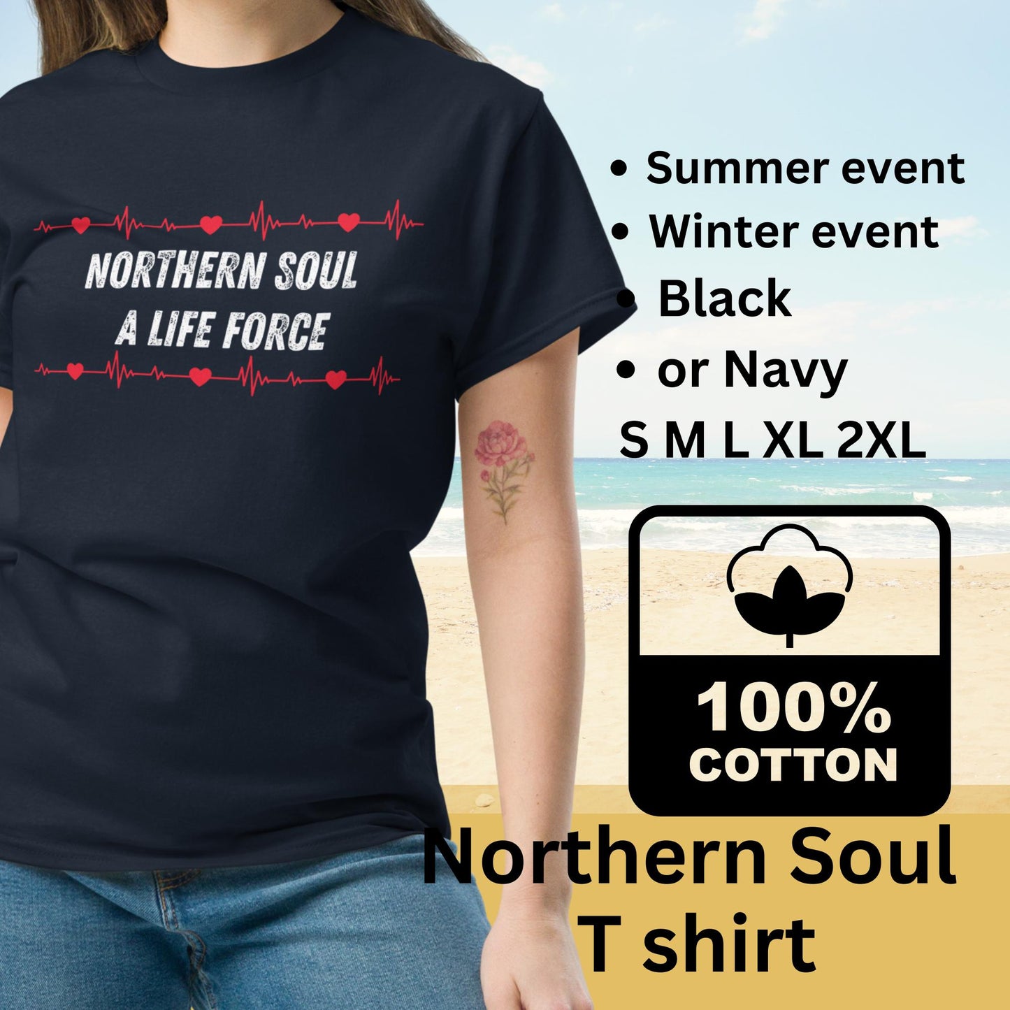 Northern soul t shirt - Its a life force design. A tee for Soul Music fan