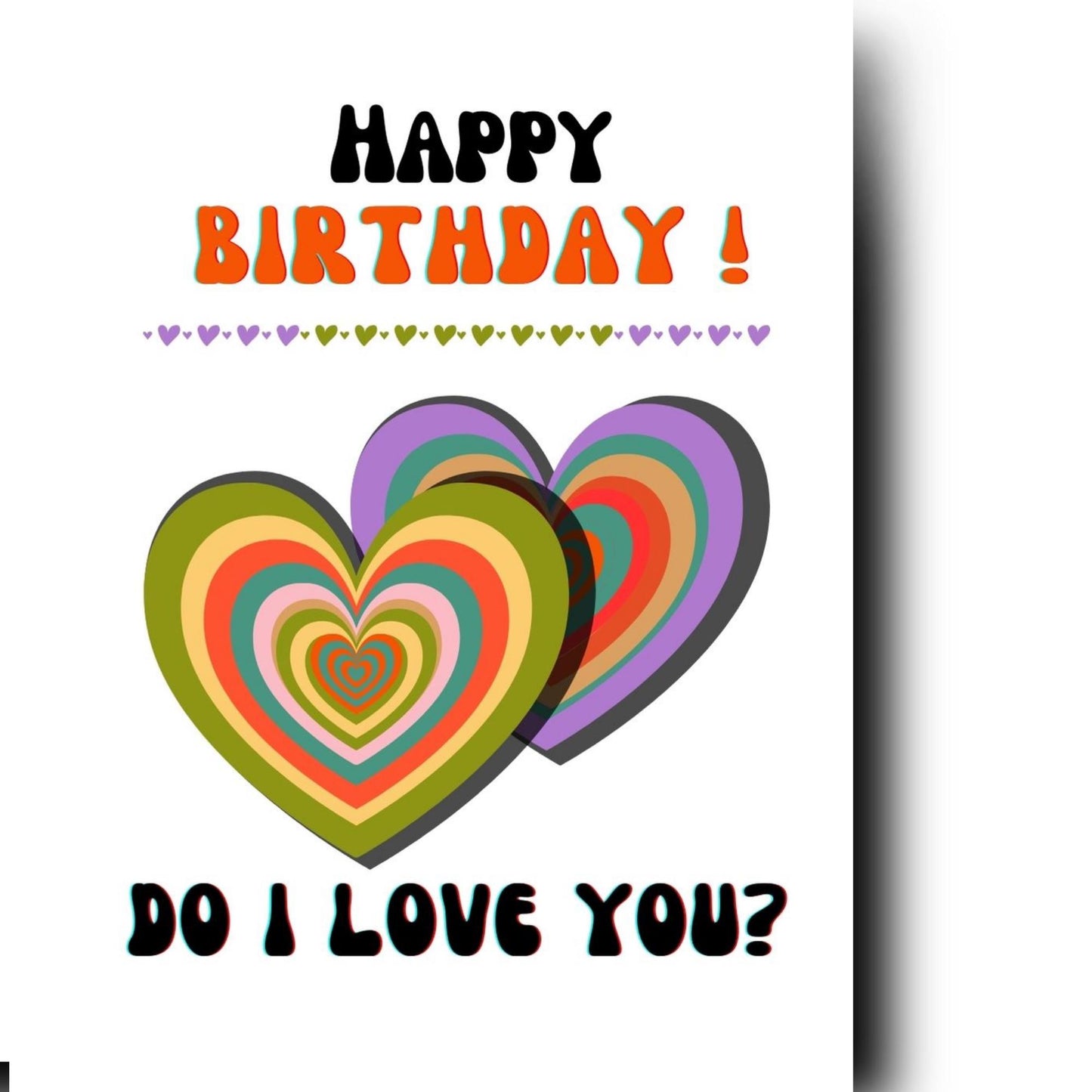 Northern Soul Birthday Card: Retro Music and Dance Fan. Do I love you.